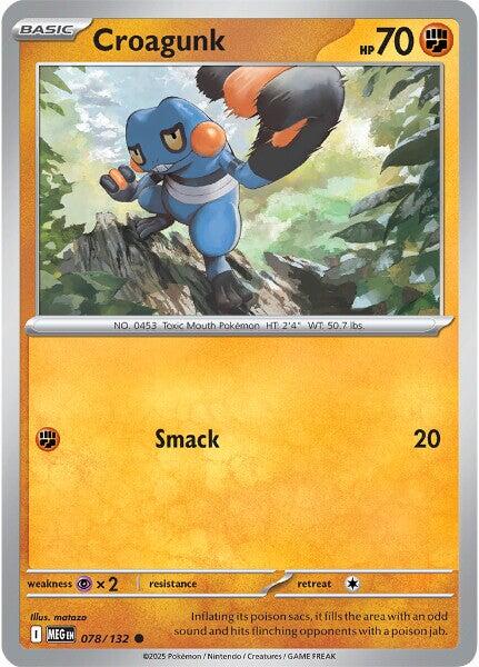 Croagunk (078/132) [Mega Evolution: Base Set] | Jack's On Queen
