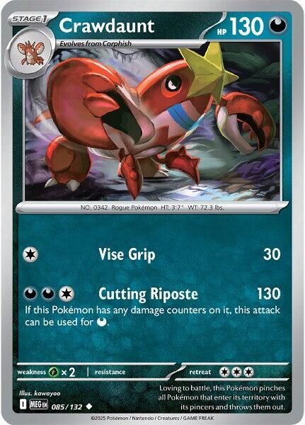 Crawdaunt (085/132) [Mega Evolution: Base Set] | Jack's On Queen