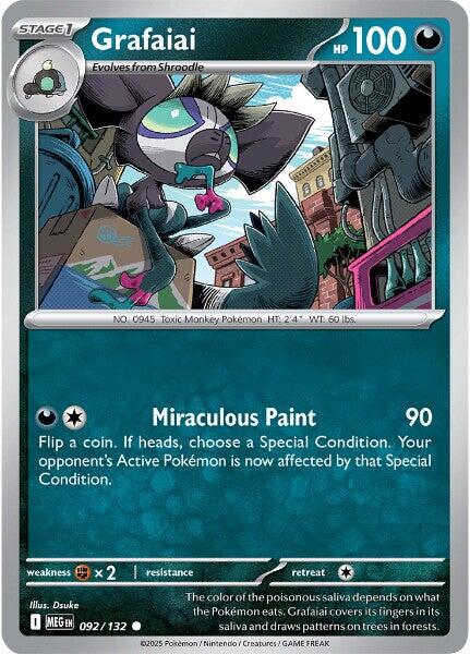 Grafaiai (092/132) [Mega Evolution: Base Set] | Jack's On Queen