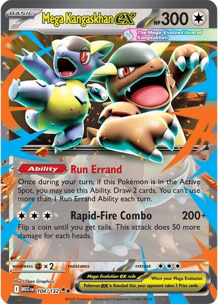 Mega Kangaskhan ex (104/132) [Mega Evolution: Base Set] | Jack's On Queen