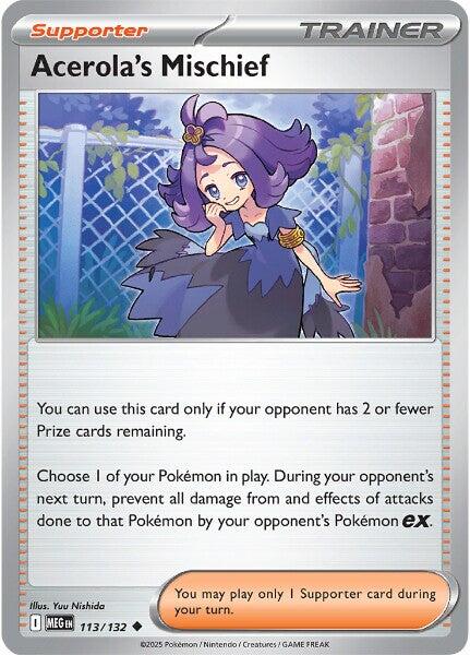 Acerola's Mischief (113/132) [Mega Evolution: Base Set] | Jack's On Queen
