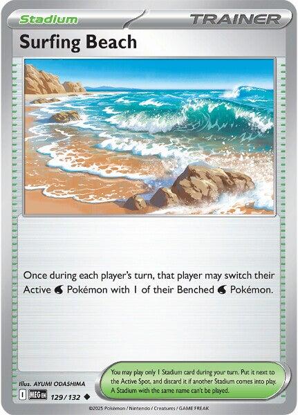 Surfing Beach (129/132) [Mega Evolution: Base Set] | Jack's On Queen
