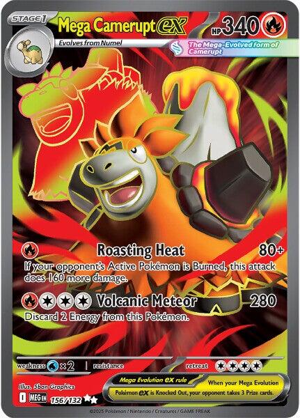Mega Camerupt ex (156/132) [Mega Evolution: Base Set] | Jack's On Queen