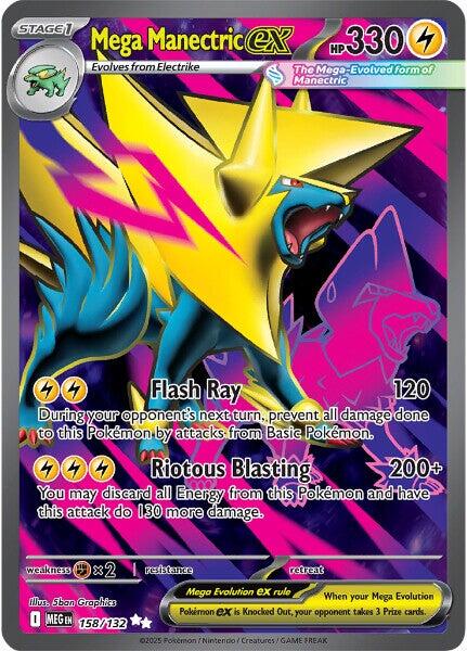 Mega Manectric ex (158/132) [Mega Evolution: Base Set] | Jack's On Queen