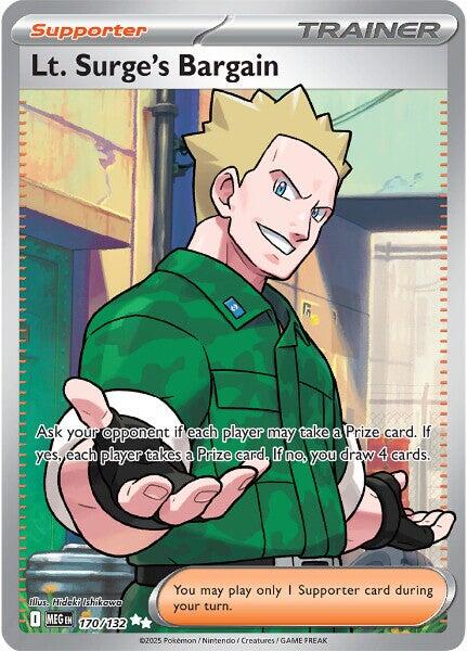 Lt. Surge's Bargain (170/132) [Mega Evolution: Base Set] | Jack's On Queen