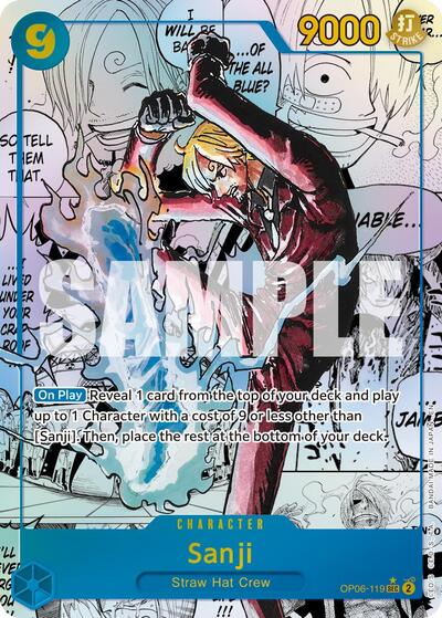 Sanji - OP06-119 (Manga) (OP06-119) [Premium Booster -The Best- Vol. 2] | Jack's On Queen