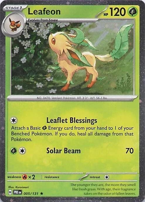 Leafeon (005/131) (Cosmos Holo) [Miscellaneous Cards] | Jack's On Queen