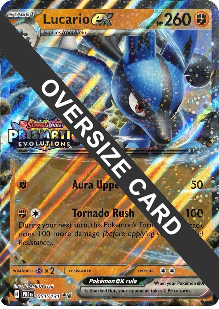 Lucario ex (051/131) (Prismatic Evolutions Stamp) [Scarlet & Violet: Prismatic Evolutions] | Jack's On Queen