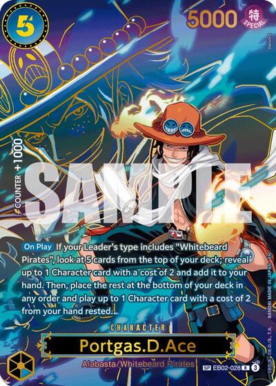 Portgas.D.Ace - EB02-028 (SP) (EB02-028) [Carrying On His Will] | Jack's On Queen