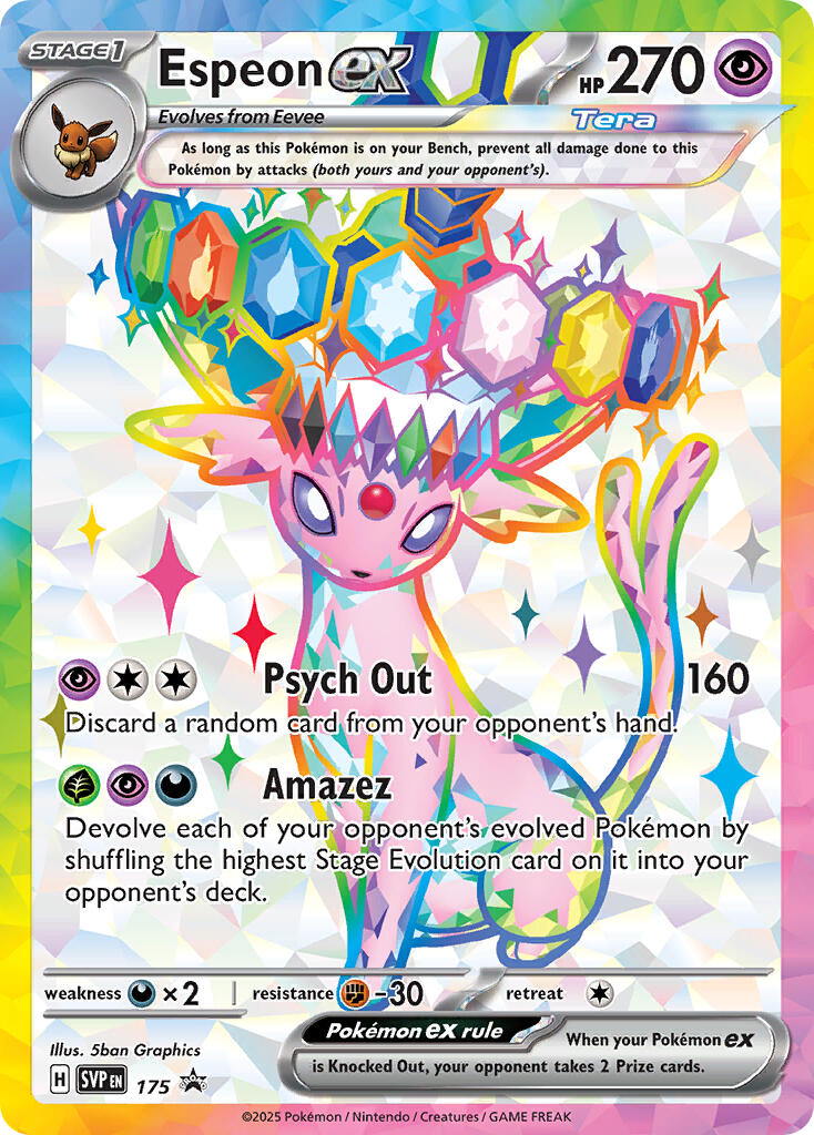 Espeon ex (SVP 175) [Scarlet & Violet: Black Star Promos] | Jack's On Queen
