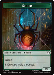 Spider // Treasure Double-Sided Token [Marvel's Spider-Man Tokens] | Jack's On Queen