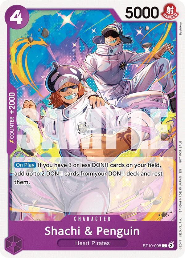 Shachi & Penguin (Tournament Pack 2025 Vol. 4) (ST10-008) [One Piece Promotion Cards] | Jack's On Queen