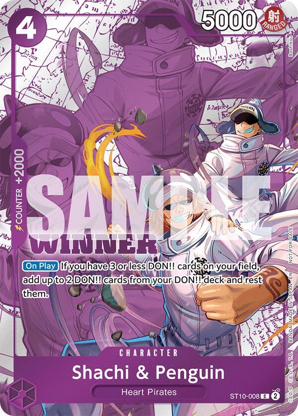 Shachi & Penguin (Winner Pack 2025 Vol. 4) (ST10-008) [One Piece Promotion Cards] | Jack's On Queen