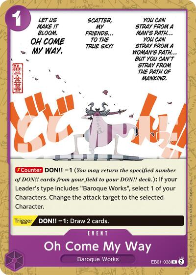 Oh Come My Way (Reprint) (EB01-038) [Premium Booster -The Best- Vol. 2] | Jack's On Queen