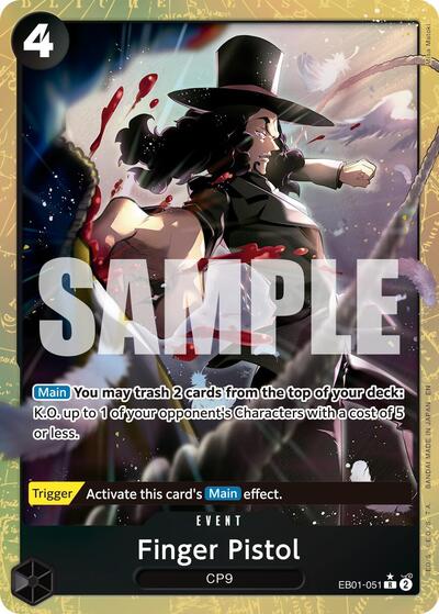 Finger Pistol (Alternate Art) (EB01-051) [Premium Booster -The Best- Vol. 2] | Jack's On Queen