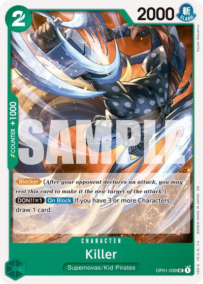 Killer (Reprint) (OP01-039) [Premium Booster -The Best- Vol. 2] | Jack's On Queen