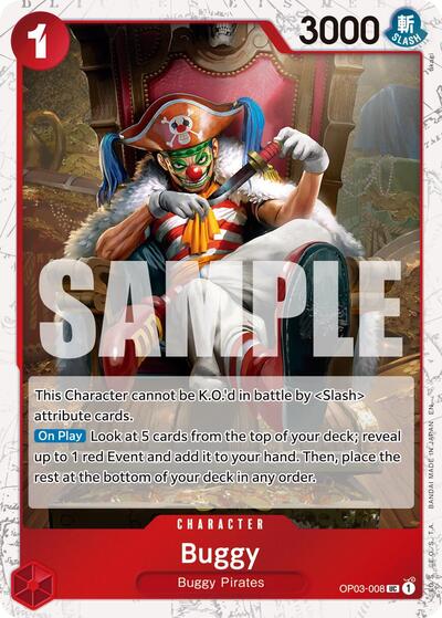 Buggy - OP03-008 (Pirate Foil) (OP03-008) [Premium Booster -The Best- Vol. 2] | Jack's On Queen