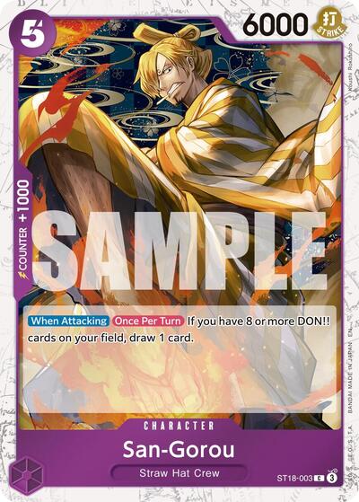 San-Gorou (Pirate Foil) (ST18-003) [Premium Booster -The Best- Vol. 2] | Jack's On Queen