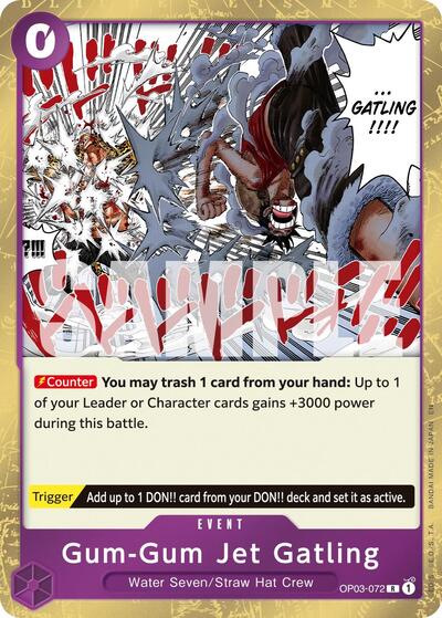 Gum-Gum Jet Gatling (Reprint) (OP03-072) [Premium Booster -The Best- Vol. 2] | Jack's On Queen