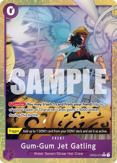 Gum-Gum Jet Gatling (Alternate Art) (OP03-072) [Premium Booster -The Best- Vol. 2] | Jack's On Queen