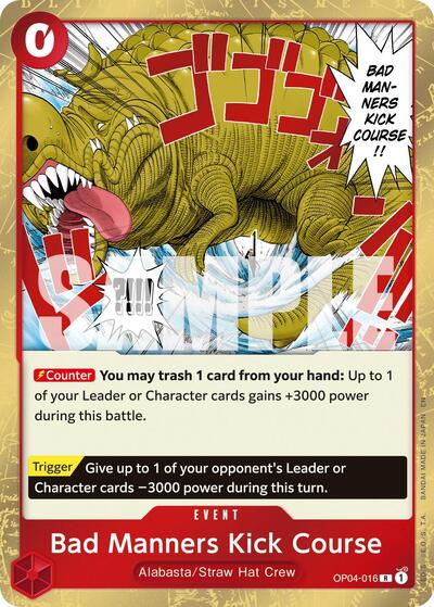 Bad Manners Kick Course (Reprint) (OP04-016) [Premium Booster -The Best- Vol. 2] | Jack's On Queen