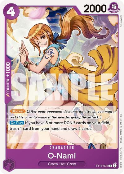 O-Nami (Reprint) (ST18-002) [Premium Booster -The Best- Vol. 2] | Jack's On Queen