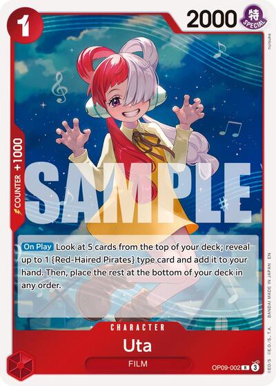 Uta (Reprint) (OP09-002) [Premium Booster -The Best- Vol. 2] | Jack's On Queen