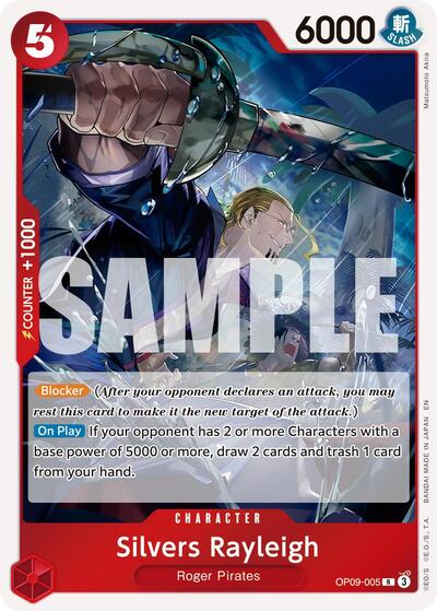 Silvers Rayleigh - OP09-005 (Reprint) (OP09-005) [Premium Booster -The Best- Vol. 2] | Jack's On Queen