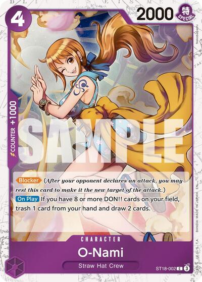 O-Nami (Pirate Foil) (ST18-002) [Premium Booster -The Best- Vol. 2] | Jack's On Queen