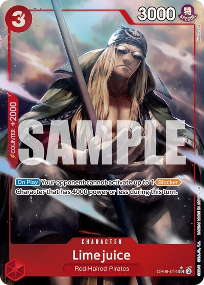 Limejuice (Alternate Art) (OP09-014) [Premium Booster -The Best- Vol. 2] | Jack's On Queen