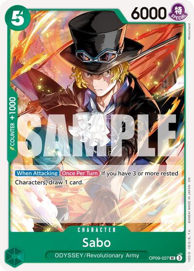 Sabo - OP09-027 (Reprint) (OP09-027) [Premium Booster -The Best- Vol. 2] | Jack's On Queen