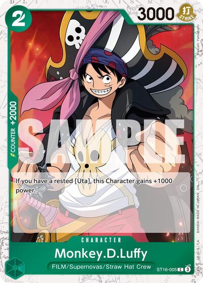 Monkey.D.Luffy - ST16-005 (Pirate Foil) (ST16-005) [Premium Booster -The Best- Vol. 2] | Jack's On Queen