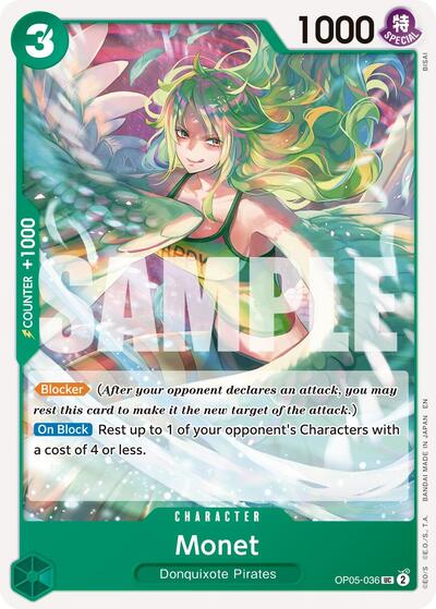 Monet (Reprint) (OP05-036) [Premium Booster -The Best- Vol. 2] | Jack's On Queen