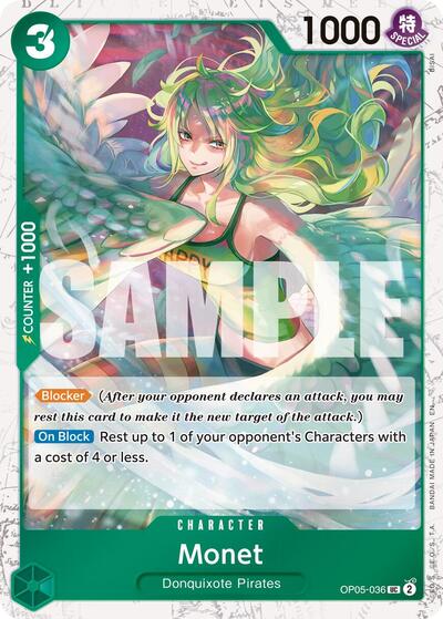 Monet (Pirate Foil) (OP05-036) [Premium Booster -The Best- Vol. 2] | Jack's On Queen