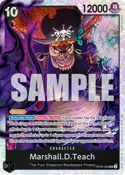 Marshall.D.Teach - OP09-093 (Reprint) (OP09-093) [Premium Booster -The Best- Vol. 2] | Jack's On Queen