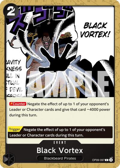 Black Vortex (Reprint) (OP09-097) [Premium Booster -The Best- Vol. 2] | Jack's On Queen
