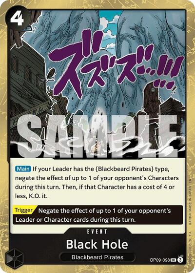 Black Hole (Pirate Foil) (OP09-098) [Premium Booster -The Best- Vol. 2] | Jack's On Queen