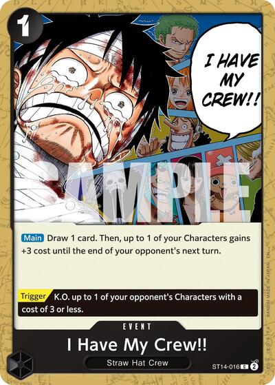I Have My Crew!! (Reprint) (ST14-016) [Premium Booster -The Best- Vol. 2] | Jack's On Queen