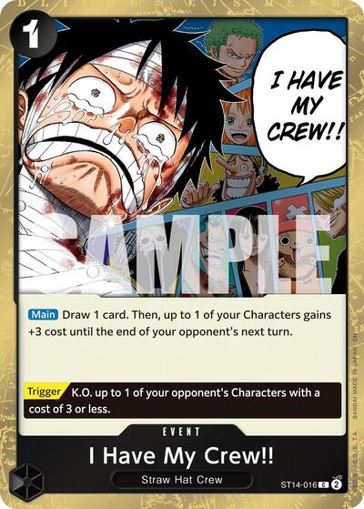I Have My Crew!! (Pirate Foil) (ST14-016) [Premium Booster -The Best- Vol. 2] | Jack's On Queen