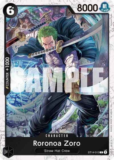 Roronoa Zoro - ST14-013 (Pirate Foil) (ST14-013) [Premium Booster -The Best- Vol. 2] | Jack's On Queen