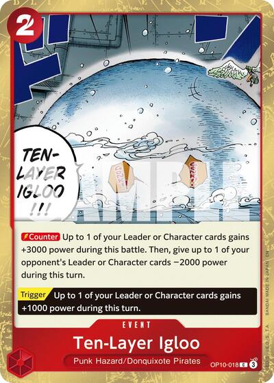 Ten-Layer Igloo (Pirate Foil) (OP10-018) [Premium Booster -The Best- Vol. 2] | Jack's On Queen