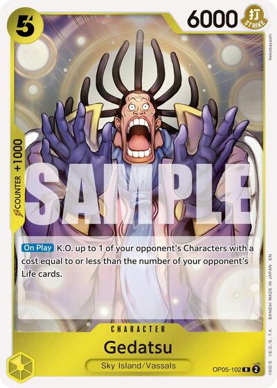 Gedatsu (Reprint) (OP05-102) [Premium Booster -The Best- Vol. 2] | Jack's On Queen