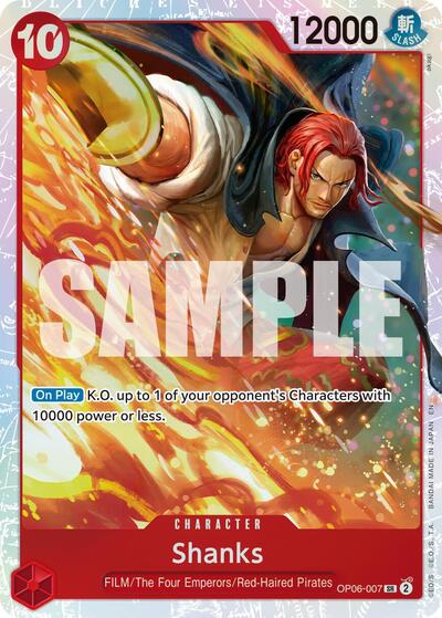 Shanks (Reprint) (OP06-007) [Premium Booster -The Best- Vol. 2] | Jack's On Queen