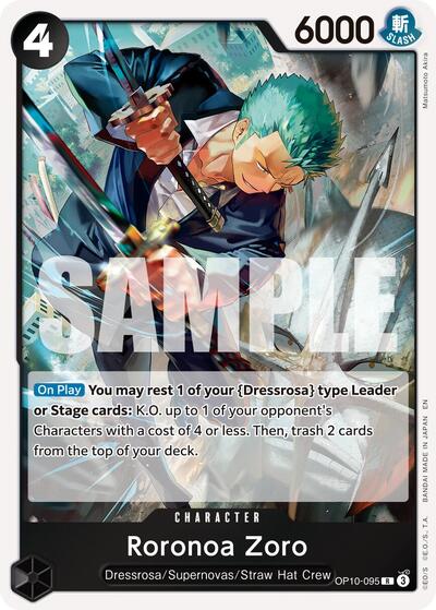 Roronoa Zoro - OP10-095 (Reprint) (OP10-095) [Premium Booster -The Best- Vol. 2] | Jack's On Queen