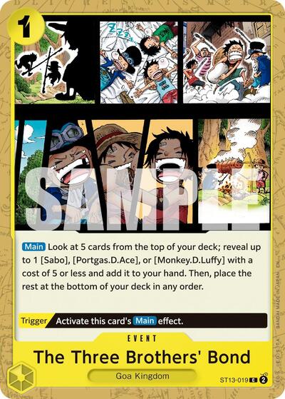 The Three Brothers' Bond (Reprint) (ST13-019) [Premium Booster -The Best- Vol. 2] | Jack's On Queen