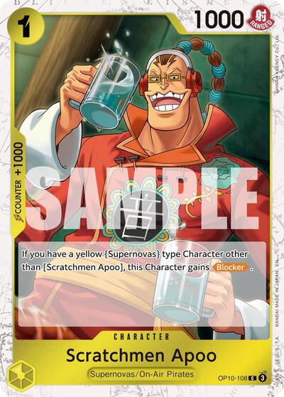Scratchmen Apoo - OP10-108 (Pirate Foil) (OP10-108) [Premium Booster -The Best- Vol. 2] | Jack's On Queen