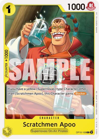 Scratchmen Apoo - OP10-108 (Reprint) (OP10-108) [Premium Booster -The Best- Vol. 2] | Jack's On Queen
