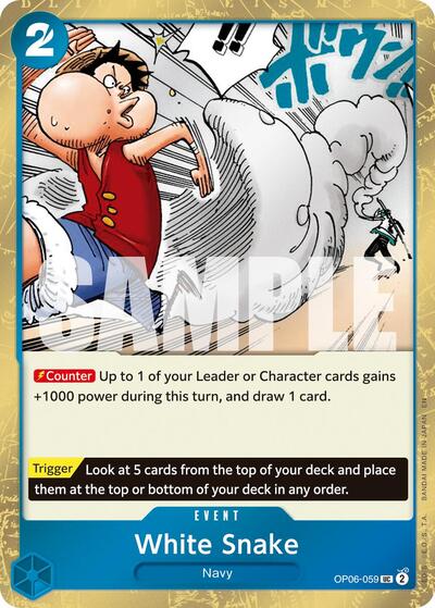 White Snake (Pirate Foil) (OP06-059) [Premium Booster -The Best- Vol. 2] | Jack's On Queen