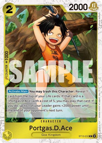 Portgas.D.Ace - ST13-010 (Pirate Foil) (ST13-010) [Premium Booster -The Best- Vol. 2] | Jack's On Queen