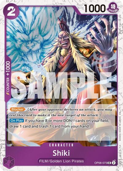 Shiki (Pirate Foil) (OP06-073) [Premium Booster -The Best- Vol. 2] | Jack's On Queen